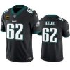 Men's Philadelphia Eagles #62 Jason Kelce Black 2023 F.U.S.E. With 4-Star C Patch Vapor Untouchable Limited Stitched Football Jersey1 - Custom Name