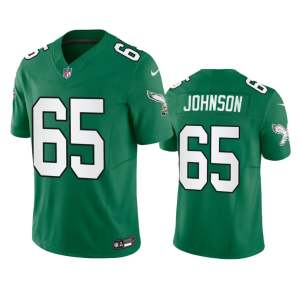 Men's Philadelphia Eagles #65 Lane Johnson Green 2023 F.U.S.E. Vapor Untouchable Stitched Football Jersey - Custom Name