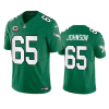 Men's Philadelphia Eagles #65 Lane Johnson Green 2023 F.U.S.E. With C Patch Vapor Untouchable Stitched Football Jersey - Custom Name