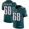 Men's Philadelphia Eagles #68 Jordan Mailata Green Vapor Untouchable Limited Stitched Jersey - Custom Name