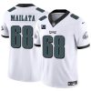 Men's Philadelphia Eagles #68 Jordan Mailata White F.U.S.E With 1-Star C Patch Vapor Untouchable Limited Stitched Football Jersey - Custom Name