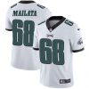 Men's Philadelphia Eagles #68 Jordan Mailata White Vapor Untouchable Limited Stitched Jersey - Custom Name