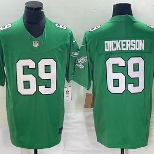 Men's Philadelphia Eagles #69 Landon Dickerson Green 2023 F.U.S.E. Vapor Untouchable Stitched Football Jersey1 - Custom Name