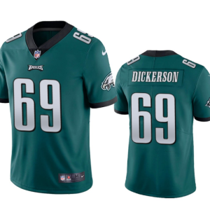 Men's Philadelphia Eagles #69 Landon Dickerson Green Vapor Untouchable Limited Stitched Jersey - Custom Name