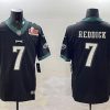 Men's Philadelphia Eagles #7 Haason Reddick Black 2025 Super Bowl LIX Patch Vapor Untouchable Limited Stitched Football Jersey - Custom Name
