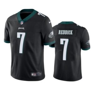 Men's Philadelphia Eagles #7 Haason Reddick Black Vapor Untouchable Limited Stitched Jersey - Custom Name