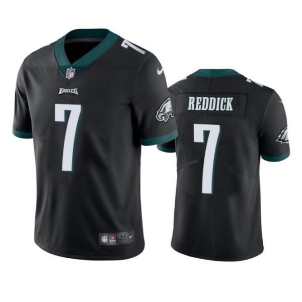 Men's Philadelphia Eagles #7 Haason Reddick Black Vapor Untouchable Limited Stitched Jersey - Custom Name