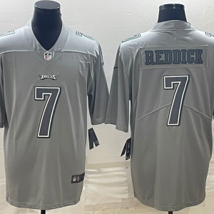 Men's Philadelphia Eagles #7 Haason Reddick Gray Atmosphere Fashion Stitched Jersey - Custom Name