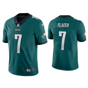 Men's Philadelphia Eagles #7 Joe Flacco Green Vapor Untouchable Limited Stitched Jersey - Custom Name