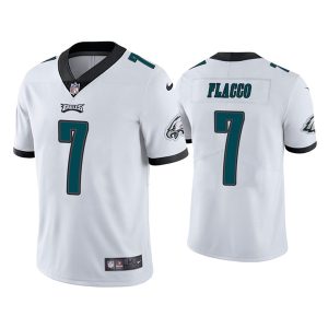 Men's Philadelphia Eagles #7 Joe Flacco White NFL Vapor Untouchable Limited Stitched Jersey - Custom Name