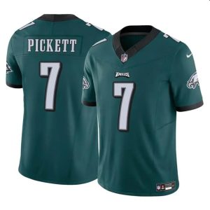 Men's Philadelphia Eagles #7 Kenny Pickett Green 2023 F.U.S.E Vapor Untouchable Limited Stitched Football Jersey - Custom Name