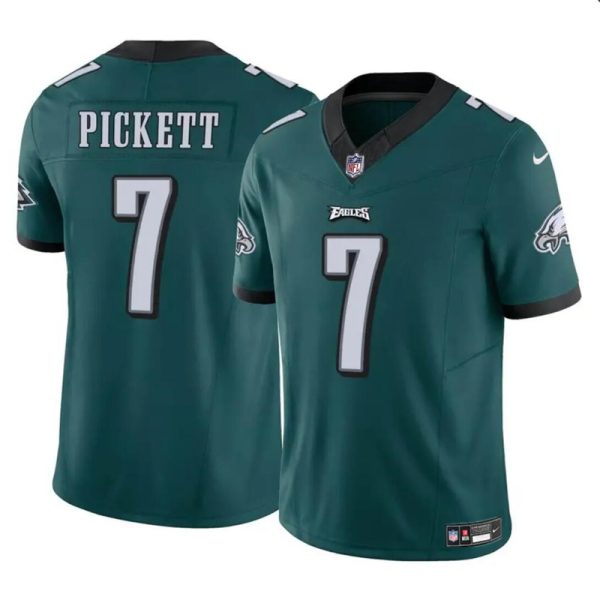 Men's Philadelphia Eagles #7 Kenny Pickett Green 2023 F.U.S.E Vapor Untouchable Limited Stitched Football Jersey - Custom Name