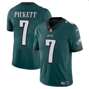Men's Philadelphia Eagles #7 Kenny Pickett Green Vapor Untouchable Limited Stitched Football Jersey - Custom Name