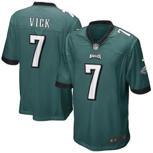 Men's Philadelphia Eagles #7 Michael Vick Green Vapor Untouchable Limited Stitched Jersey - Custom Name