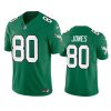 Men's Philadelphia Eagles #80 Julio Jones Green 2023 F.U.S.E. Throwback Vapor Untouchable Limited Stitched Football Jersey - Custom Name