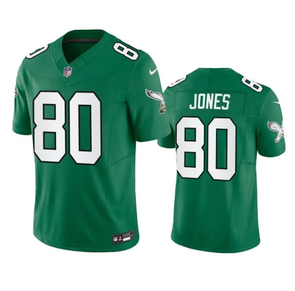 Men's Philadelphia Eagles #80 Julio Jones Green 2023 F.U.S.E. Throwback Vapor Untouchable Limited Stitched Football Jersey - Custom Name