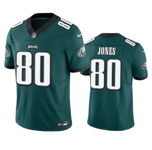 Men's Philadelphia Eagles #80 Julio Jones Green 2023 F.U.S.E. Vapor Untouchable Limited Stitched Football Jersey - Custom Name