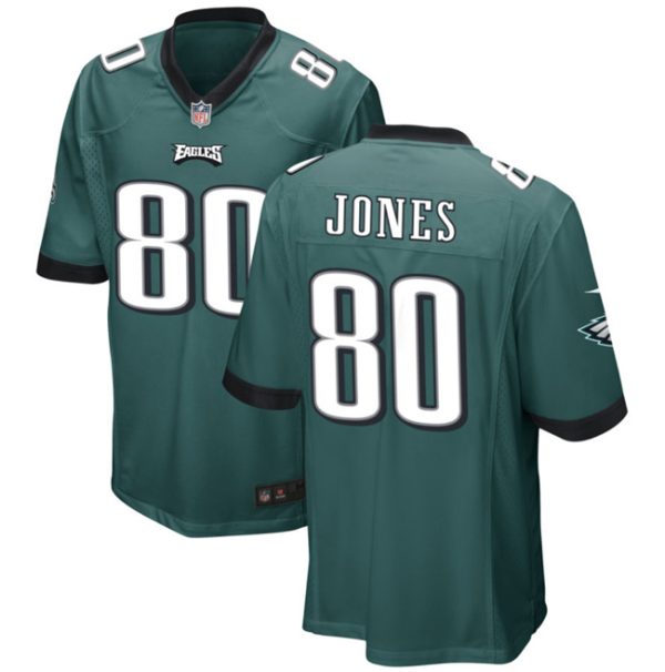 Men's Philadelphia Eagles #80 Julio Jones Green 2023 Stitched Game Jersey - Custom Name