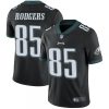 Men's Philadelphia Eagles #85 Richard Rodgers Black Vapor Untouchable Limited Stitched Jersey - Custom Name