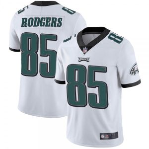 Men's Philadelphia Eagles #85 Richard Rodgers White Vapor Untouchable Limited Stitched Jersey - Custom Name