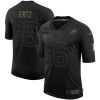 Men's Philadelphia Eagles #86 Zach Ertz Black NFL 2020 Salute To Service Limited Stitched Jersey - Custom Name