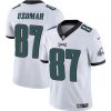 Men's Philadelphia Eagles #87 C.J. Uzomah White Vapor Untouchable Limited Stitched Football Jersey - Custom Name