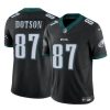 Men's Philadelphia Eagles #87 Jahan Dotson Black F.U.S.E Vapor Untouchable Limited Stitched Football Jersey - Custom Name