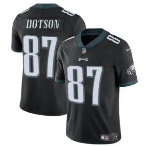 Men's Philadelphia Eagles #87 Jahan Dotson Black Vapor Untouchable Limited Stitched Football Jersey - Custom Name