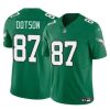 Men's Philadelphia Eagles #87 Jahan Dotson Kelly Green F.U.S.E Throwback Vapor Untouchable Limited Stitched Football Jersey - Custom Name