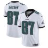 Men's Philadelphia Eagles #87 Jahan Dotson White Vapor Untouchable Limited Stitched Football Jersey - Custom Name