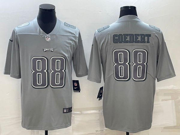 Men's Philadelphia Eagles #88 Dallas Goedert Gray Atmosphere Fashion Stitched Jersey - Custom Name