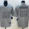 Men's Philadelphia Eagles #88 Dallas Goedert Gray Super Bowl LVII Patch Atmosphere Fashion Stitched Jersey - Custom Name