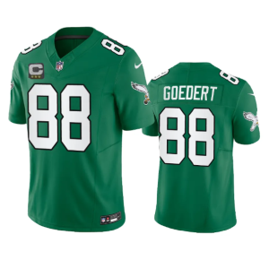 Men's Philadelphia Eagles #88 Dallas Goedert Green 2023 F.U.S.E. With C Patch Vapor Untouchable Stitched Football Jersey - Custom Name