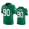 Men's Philadelphia Eagles #90 Jordan Davis Green 2023 F.U.S.E. With C Patch Vapor Untouchable Stitched Football Jersey - Custom Name