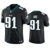 Men's Philadelphia Eagles #91 Fletcher Cox Black 2023 F.U.S.E. Vapor Untouchable Limited Stitched Football Jersey - Custom Name