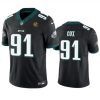 Men's Philadelphia Eagles #91 Fletcher Cox Black 2023 F.U.S.E. With John Madden Patch Vapor Limited Stitched Football Jersey - Custom Name