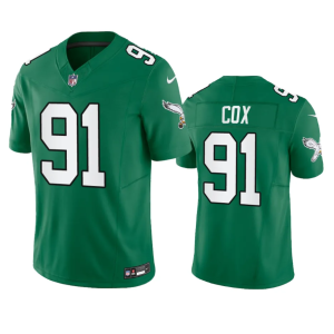 Men's Philadelphia Eagles #91 Fletcher Cox Green 2023 F.U.S.E. Vapor Untouchable Stitched Football Jersey - Custom Name