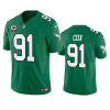 Men's Philadelphia Eagles #91 Fletcher Cox Green 2023 F.U.S.E. With C Patch Vapor Untouchable Stitched Football Jersey - Custom Name