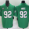Men's Philadelphia Eagles #92 Reggie White Green 2023 F.U.S.E. With C Patch Vapor Untouchable Stitched Football Jersey - Custom Name