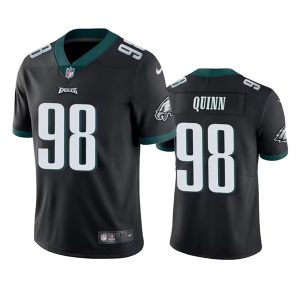 Men's Philadelphia Eagles #98 Robert Quinn Black Vapor Untouchable Limited Stitched Jersey - Custom Name