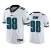 Men's Philadelphia Eagles #98 Robert Quinn White Vapor Untouchable Limited Stitched Jersey - Custom Name