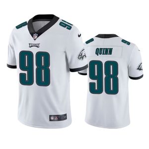 Men's Philadelphia Eagles #98 Robert Quinn White Vapor Untouchable Limited Stitched Jersey - Custom Name