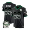 Men's Philadelphia Eagles #99 Jerome Brown Black 2023 F.U.S.E. Throwback Vapor Untouchable Limited Stitched Football Jersey - Custom Name
