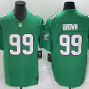 Men's Philadelphia Eagles #99 Jerome Brown Green 2023 F.U.S.E. Vapor Untouchable Stitched Football Jersey - Custom Name