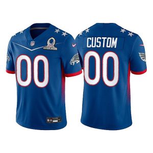 Men's Philadelphia Eagles ACTIVE PLAYER Custom 2022 Royal NFC Pro Bowl Stitched Jersey - Custom Name