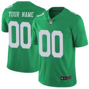 Men's Philadelphia Eagles ACTIVE PLAYER Custom Green Throwback Vapor Untouchable Limited Stitched Jersey - Custom Name