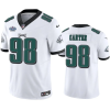 Men's Philadelphia Eagles ACTIVE PLAYER Custom White 2023 F.U.S.E. With Prem1ere Patch Vapor Untouchable Limited Stitched Football Jersey - Custom Name