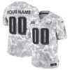 Men's Philadelphia Eagles Active Player Custom 2024 F.U.S.E Arctic Camo Salute to Service Limited Stitched Football Jersey - Custom Name