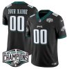 Men's Philadelphia Eagles Active Player Custom Black 2024 NFC East Champions F.U.S.E. Vapor Untouchable Limited Stitched Football Jersey - Custom Name