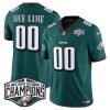 Men's Philadelphia Eagles Active Player Custom Green 2024 NFC East Champions F.U.S.E. Vapor Untouchable Limited Stitched Football Jersey - Custom Name